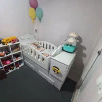 تخت کودک و نوجوان گهواره ای سه حالته