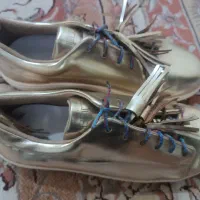 کفش طلایی دخترانه شیک ونو سایز 39اصلی