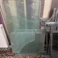 میز کامپیوتر شیشه ای ده میل نشکن کنج|مبلمان اداری|ملایر, |دیوار