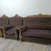 مبل 7 نفره و جلو مبلی سالم درحد نو