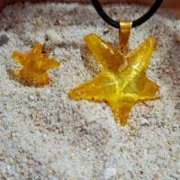 نیم ست ستاره دریایی گردنبند و گوشواره