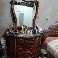 سرویس خواب چوب راش سایز 2در2 همراه تشک|تخت و سرویس خواب|تهران, سلسبیل جنوبی|دیوار