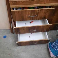 کمد لباس و تخت نوجوان به فروش میره|تخت و سرویس خواب|سمنان, |دیوار