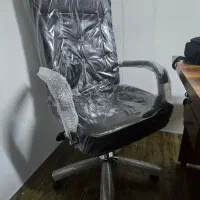صندلی مدیریت اداری جک دار طرح دسته استیل