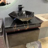 روشویی مشکی طلایی ستاره|لوازم سرویس بهداشتی|اصفهان, مصلی|دیوار