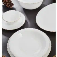 سرویس ۶ نفره و ۲۶ پارچه ارکوپال لب طلا