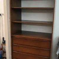 کتابخانه چوبی با 4 کشو