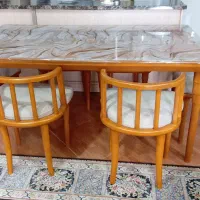 میز نهارخوری 6نفره|میز و صندلی غذاخوری|رشت, کوی مهر|دیوار