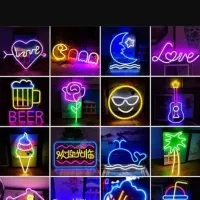 ساخت انواع تابلو نئون فلکسی و انواع تابلو روان