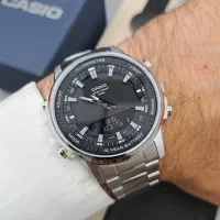 کاسیو ارجینال ژاپن ۲زمانه فول امکانات استیل ضدزنگ