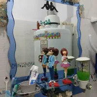 آینه روشویی بسیار زیبا دستشویی شیک|لوازم حمام|نهاوند, |دیوار