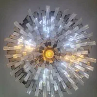 لوستر فلزی کریستالی|لوستر و چراغ آویز|تهران, سازمان برنامه جنوبی|دیوار