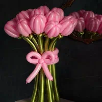 دسته گل بادکنکی|گل مصنوعی|اصفهان, سروستان|دیوار