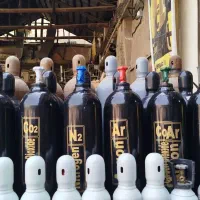 کپسول ۱۰ ۴۰ لیتر هوا ازت ارگون اکسیژن co2 نو استوک