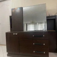 سرویس خواب دونفره و دراور و آینه|تخت و صندلی بچه|تهران, جنت‌آباد شمالی|دیوار