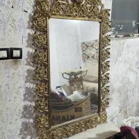 اینه شعمدان طرح برنجی میز تلوزیون|میز تلویزیون|مشهد, کارمندان دوم|دیوار