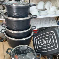 سرویس قابلمه 12 پارچه چدن گرانیت نالینو|ظروف پختوپز|فردیس, شهرک ارم|دیوار