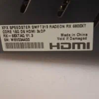 کارت گرافیک XFX  SWFT 319 Radeon RX 6800 XT  16GB|قطعات و لوازم جانبی رایانه|تهران, آذربایجان|دیوار
