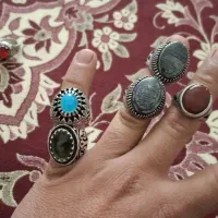 انگشتر نقره بدلیجات|کلکسیون و سرگرمی|خمینیشهر, |دیوار