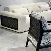 مبل ال حصیری بامبو|مبلمان خانگی و میز عسلی|چهاردانگه (تهران), |دیوار