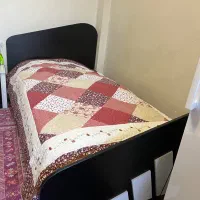 سرویس خواب یکنفره طرح ادیداس درحدنو، سفیدمشکی