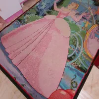 پرده لوستر دیوارکوب فرش سیندرلا