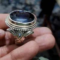انگشتر نقره دست ساز ۳۹گرم  سنگ جواهراتی|جواهرات|تهران, راه آهن|دیوار