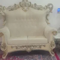 مبل هفت نفره سلطنتی تاج دار|مبلمان خانگی و میز عسلی|تربتحیدریه, کاشانی|دیوار