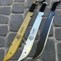 چاقو شکاری و چاقو بامبو بزرگ