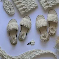 پذیرش سفارش عمده دمپایی و کیف مکرومهبافت|کیف، کفش، کمربند|کرج, باغستان|دیوار