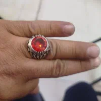 انگشتر نقره گارنت