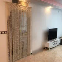 پرده دونه برفی مکرومه