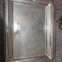 سینی وپارچ برنزی اصل قدیمی کاملا سالم|کلکسیون اشیاء عتیقه|اردبیل, |دیوار