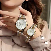 +ساعت های شیک کادویی ست فلزی زنانه *مردانه.|ساعت|اصفهان, احمدآباد|دیوار