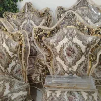 مبلمان ۷ نفره با کاور  نو در حد نو با میز  و بوفه|مبلمان خانگی و میز عسلی|بندر امام خمینی, |دیوار
