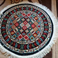 فرش گرد فانتزی|فرش|چهارباغ, |دیوار