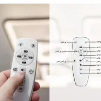 لوستر سه حلقه مربع|لوستر و چراغ آویز|آمل, |دیوار