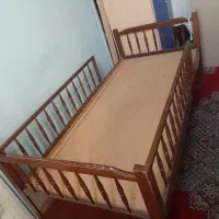تخت چوبی دو طبقه|تخت و سرویس خواب|تهران, ستارخان|دیوار