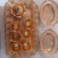 سینی کربلا با دو خرما خوری و با یک رولت خوری ...|ظروف سرو و پذیرایی|کرج, باغستان|دیوار