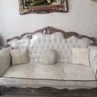 مبلمان و میزغذاخوری شش نفره کلاسیک چوب گردو