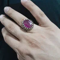 انگشتر فیروزه و یاقوت طبیعی و در مودار طلایی|جواهرات|قم, انسجام|دیوار