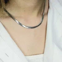 گردنبند هرینگبون دارای آویز قلب