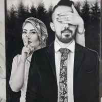 نقاشی سیاه قلم