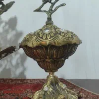 قندون بزرگ یا جا شکلاتی برنجی درجه یک عالی