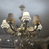 لوستر آب طلا و آباژور|لوستر و چراغ آویز|تهران, ارم|دیوار