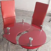 میز ناهار خوری شیشه سکوریت مقاوم