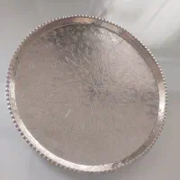 سینی مسی وبستنی خوری قاشق وچنگال