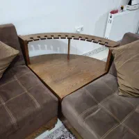 مبل‌۶‌نفره همراه پاف ومیز بار|مبلمان خانگی و میز عسلی|قرچک, باقرآباد|دیوار