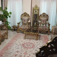 ست مبلمان استیل طلایی مشکی