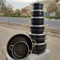 سرویس قابلمه زنبوری 14پارچه|ظروف پخت‌وپز|کرمان, |دیوار
